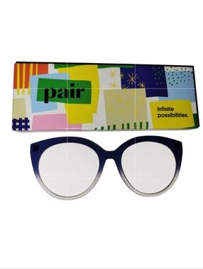 Pair Eyewear Zuri Style Magnetic Topper "The Navy Gradient Crystal"